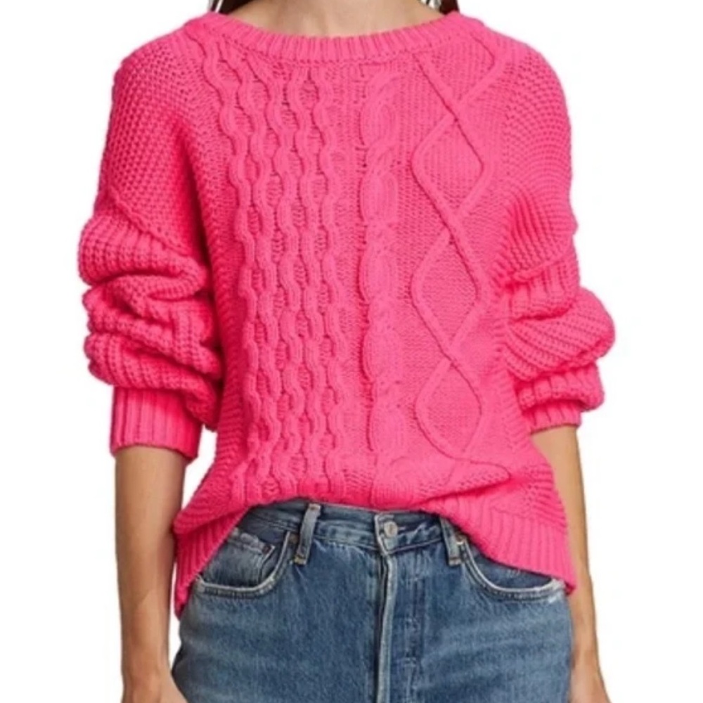 Pink FP Dream Cable Knit Women's Sweater